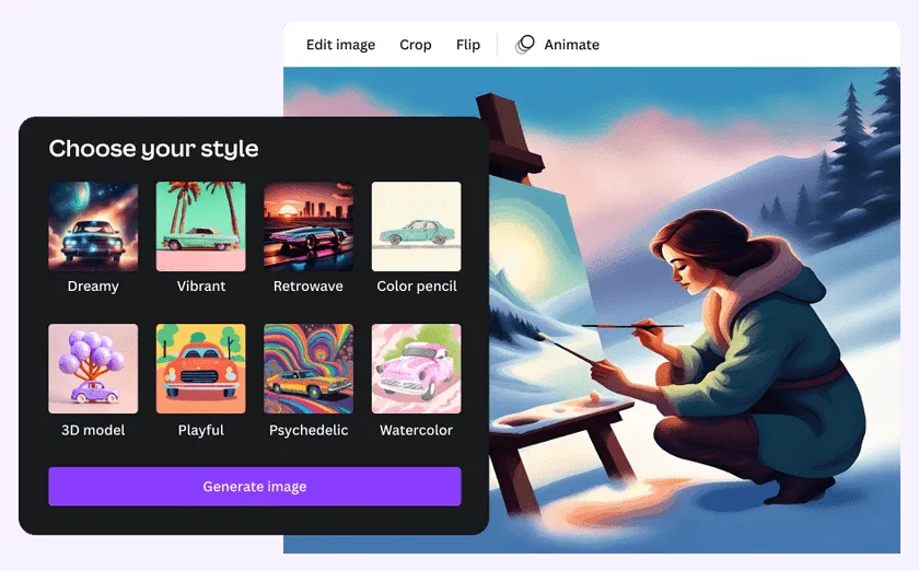 ساخت عکس با Canva