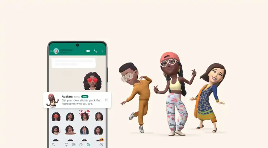 قابلیت ساخت آواتار دربرنامه واتس اپ به کمک هوش مصنوعی