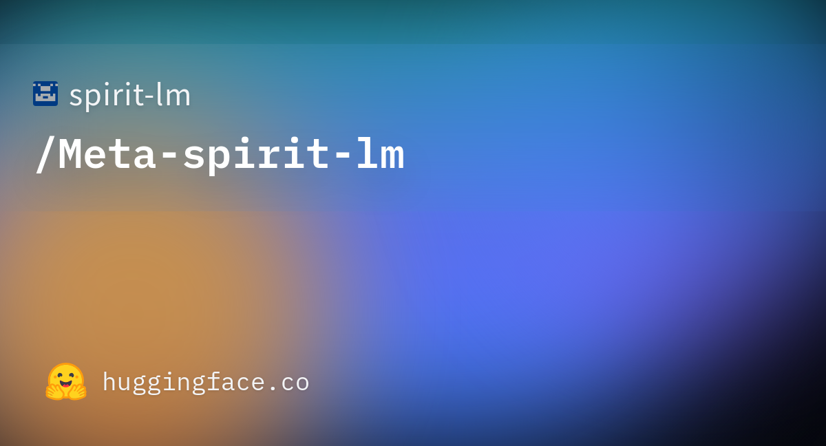 هوش مصنوعی Spirit LM ، برای تولید مکالمات صوتی طبیعی.