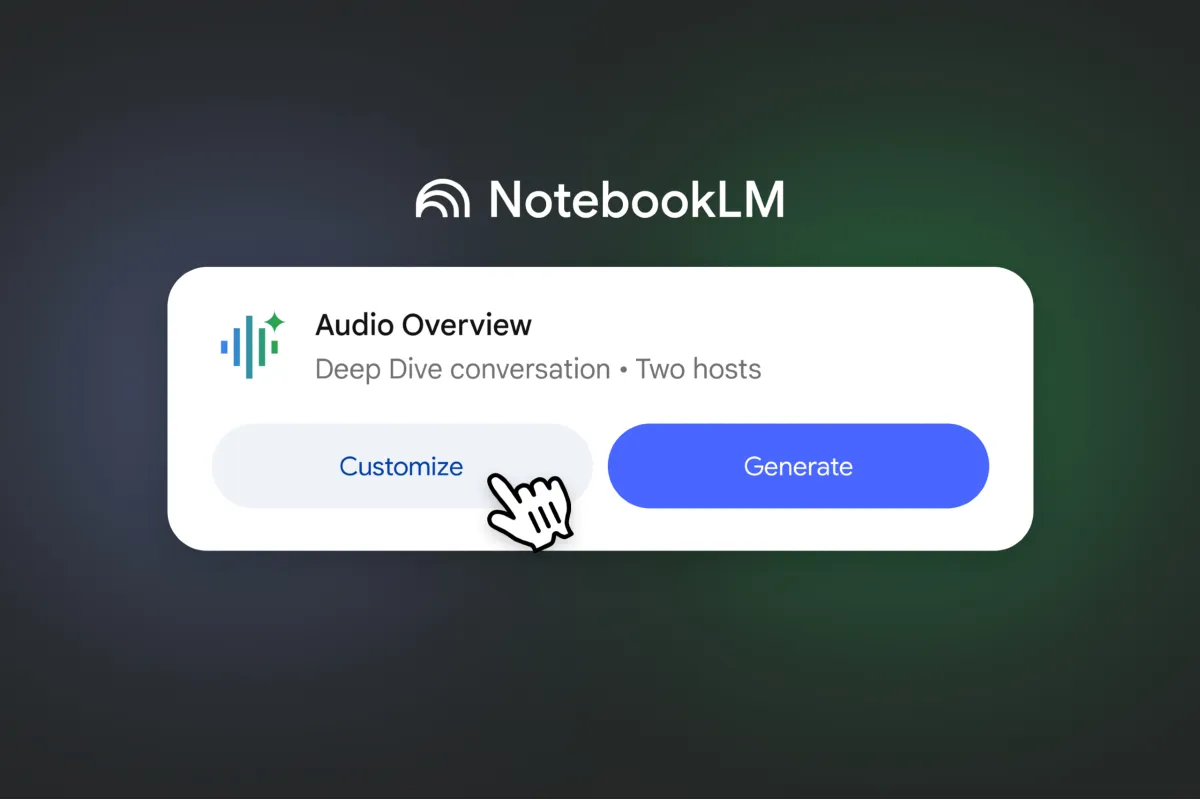 NotebookLM ، اجازه شخصی‌سازی صداها با هوش مصنوعی گوگل