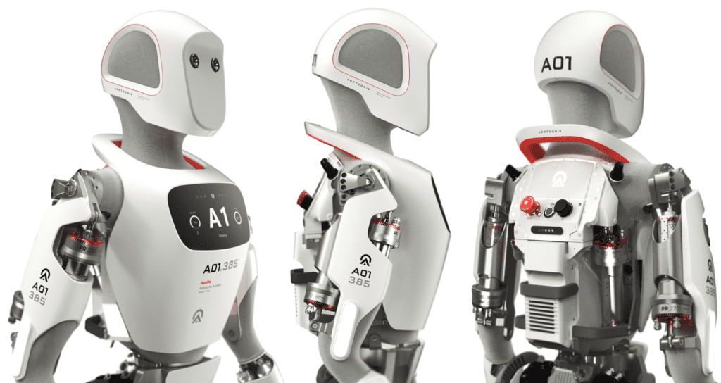 تصویری از زاویه های مختلف ربات انسان نمای آپولو