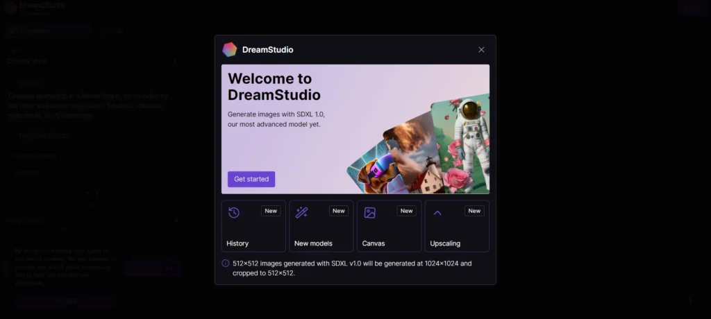 وب سایت Dream Studio